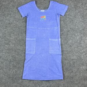 Fresh Produce Dress Womens M Purple Pocket Casual Knee Length Scoop Neck